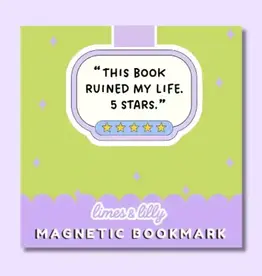 limes & Lilly This Book Ruined My Life 5 Stars Magnetic Bookmark