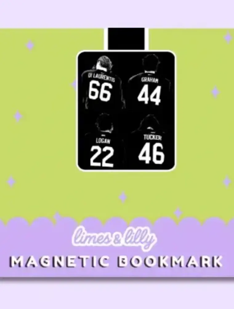 limes & Lilly Briar Hockey Jerseys Magnetic Bookmark