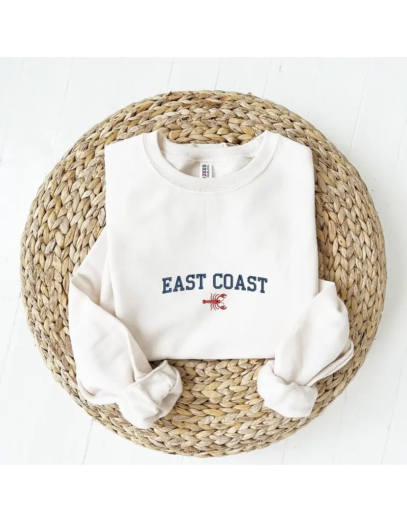 arden&gold Embroidered East Coast Crewneck