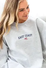 arden&gold Embroidered East Coast Crewneck