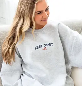 arden&gold Embroidered East Coast Crewneck