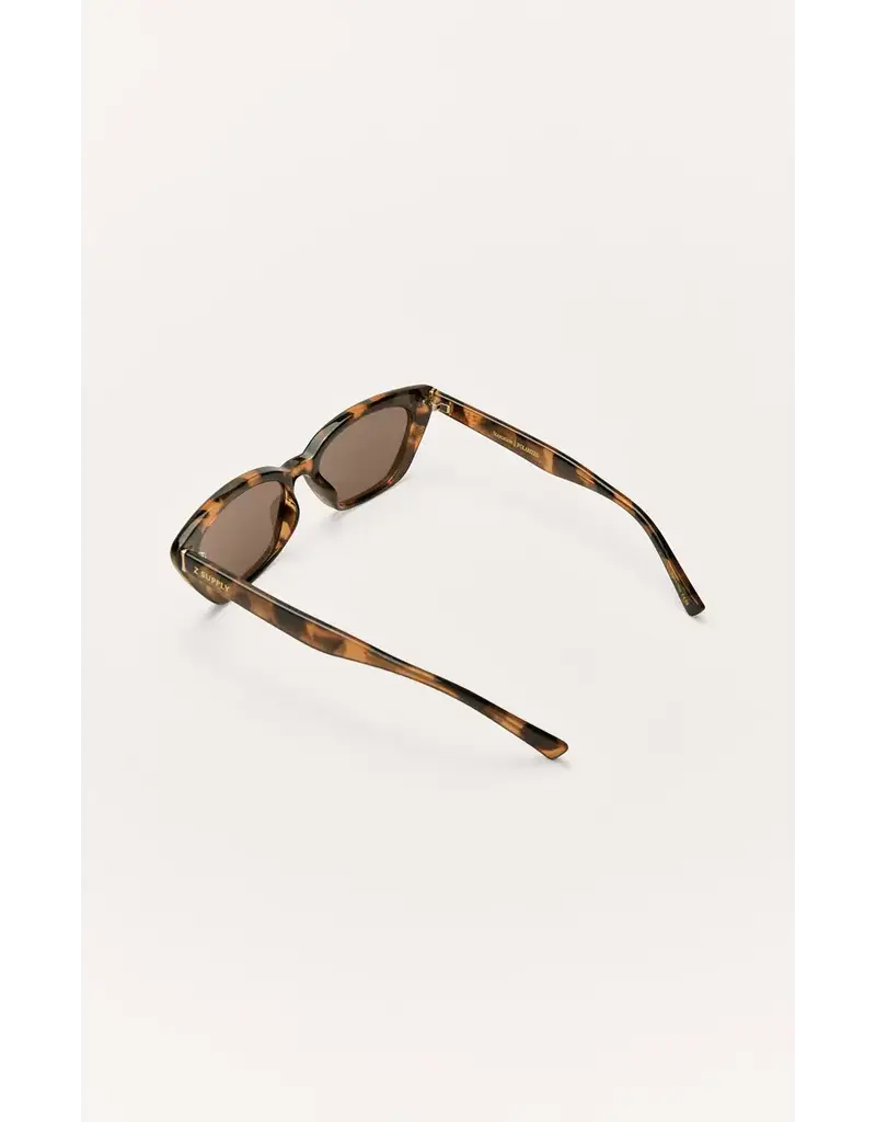 Z Supply Staycation Brown Tortoise - Brown Polarized Sunglasses