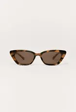 Z Supply Staycation Brown Tortoise - Brown Polarized Sunglasses