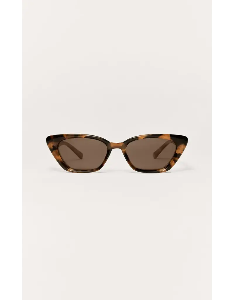 Z Supply Staycation Brown Tortoise - Brown Polarized Sunglasses