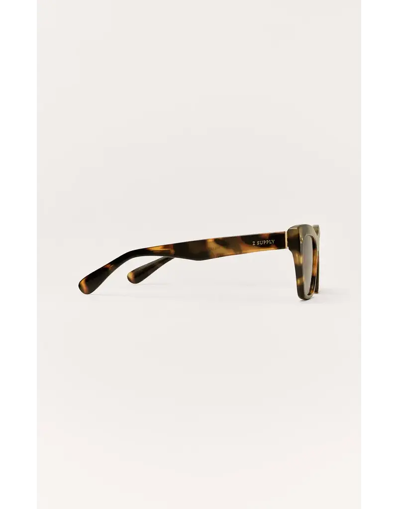 Z Supply Park Ave Brown Tortoise-Grey Polarized Sunglasses