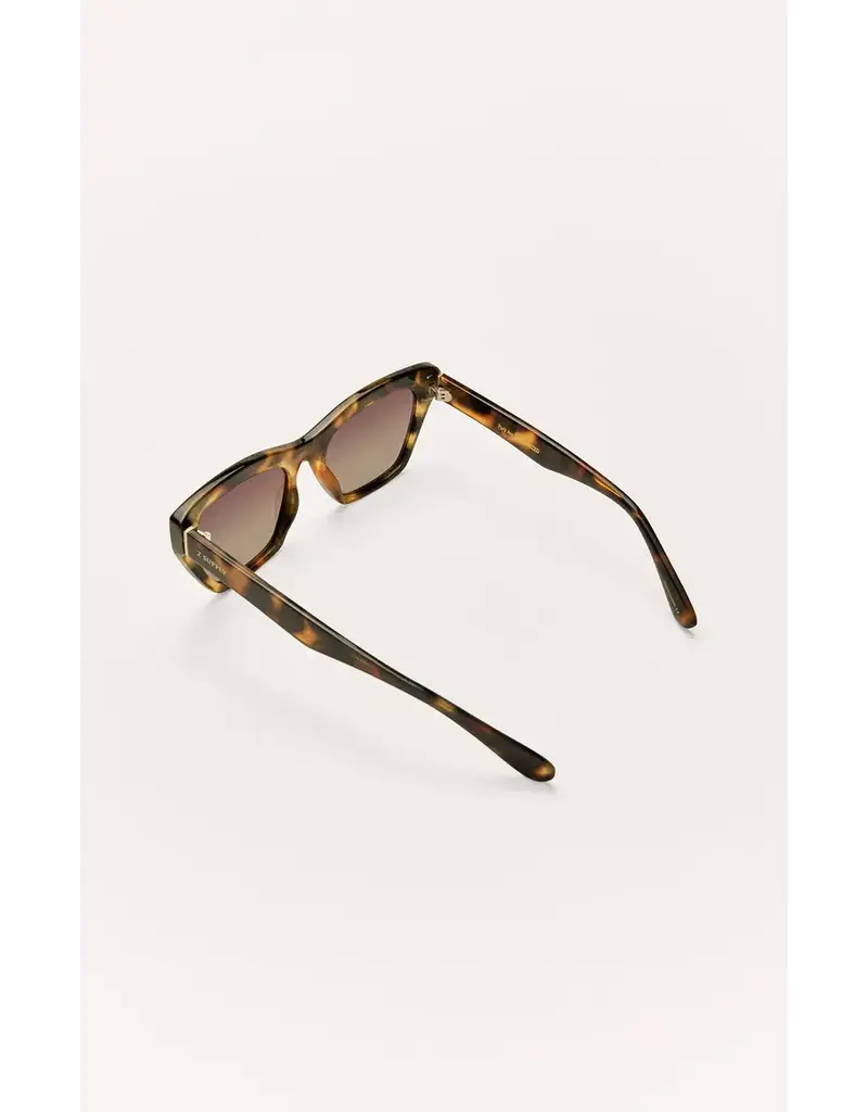 Z Supply Park Ave Brown Tortoise-Grey Polarized Sunglasses