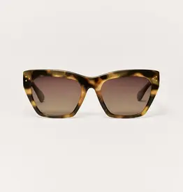 Z Supply Park Ave Brown Tortoise-Grey Polarized Sunglasses