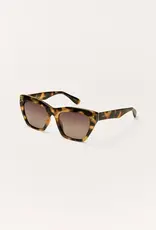 Z Supply Park Ave Brown Tortoise-Grey Polarized Sunglasses