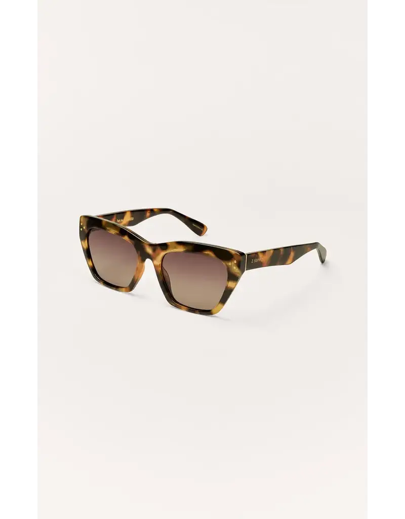 Z Supply Park Ave Brown Tortoise-Grey Polarized Sunglasses