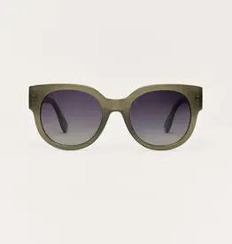 Z Supply Lunch Date Olive - Gradient Polarized Sunglasses