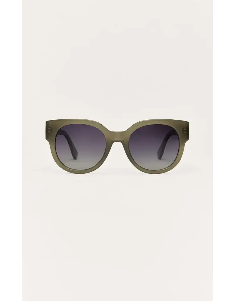 Z Supply Lunch Date Olive - Gradient Polarized Sunglasses