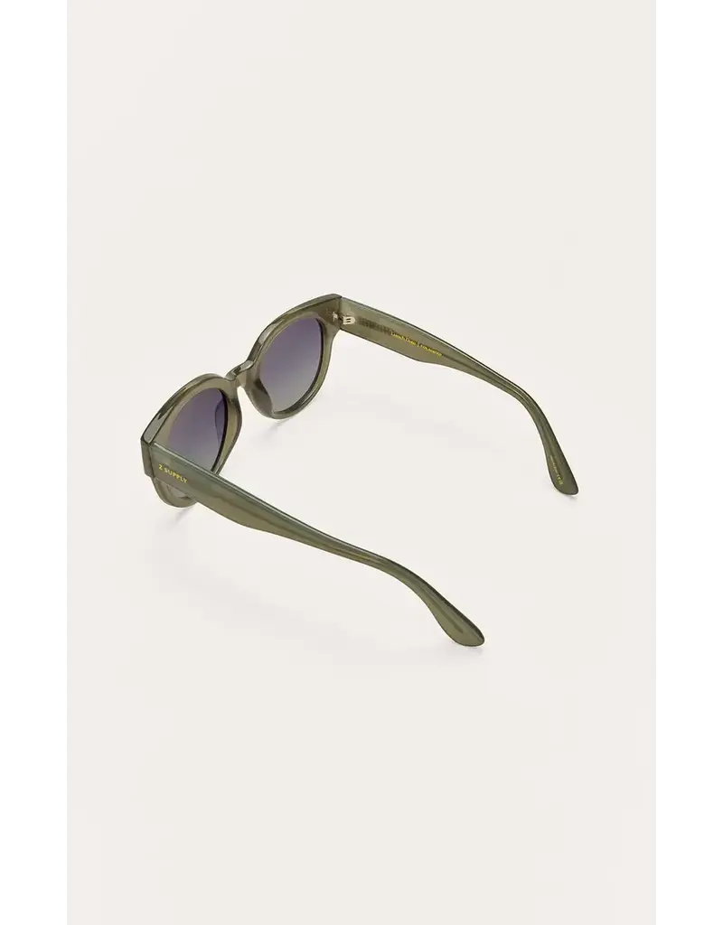 Z Supply Lunch Date Olive - Gradient Polarized Sunglasses