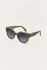 Z Supply Lunch Date Olive - Gradient Polarized Sunglasses