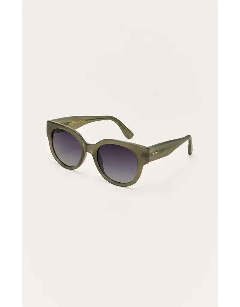 Z Supply Lunch Date Olive - Gradient Polarized Sunglasses