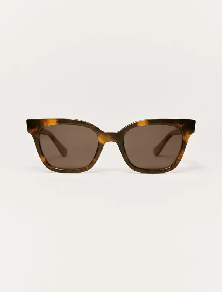 Z Supply High Tide Brown Tortoise - Brown Polar