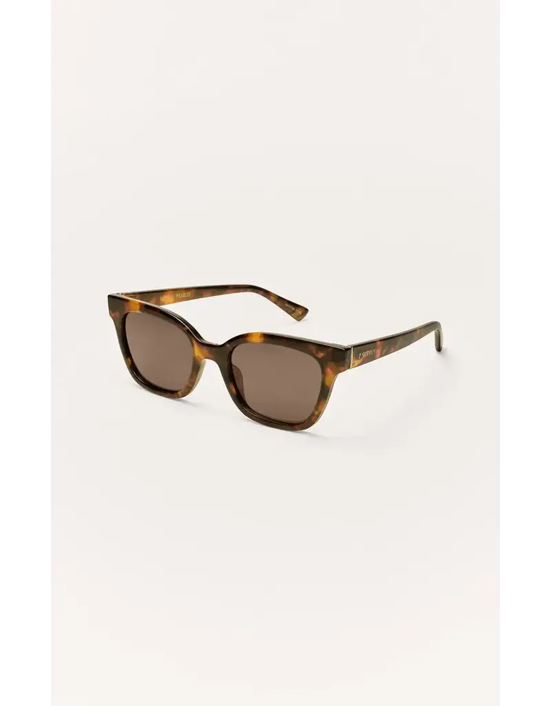 Z Supply High Tide Brown Tortoise - Brown Polar
