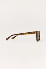 Z Supply High Tide Brown Tortoise - Brown Polar