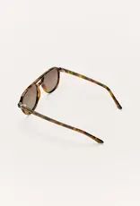 Z Supply Tourist Brown Tortoise-Gradient Polarized Sunglasses