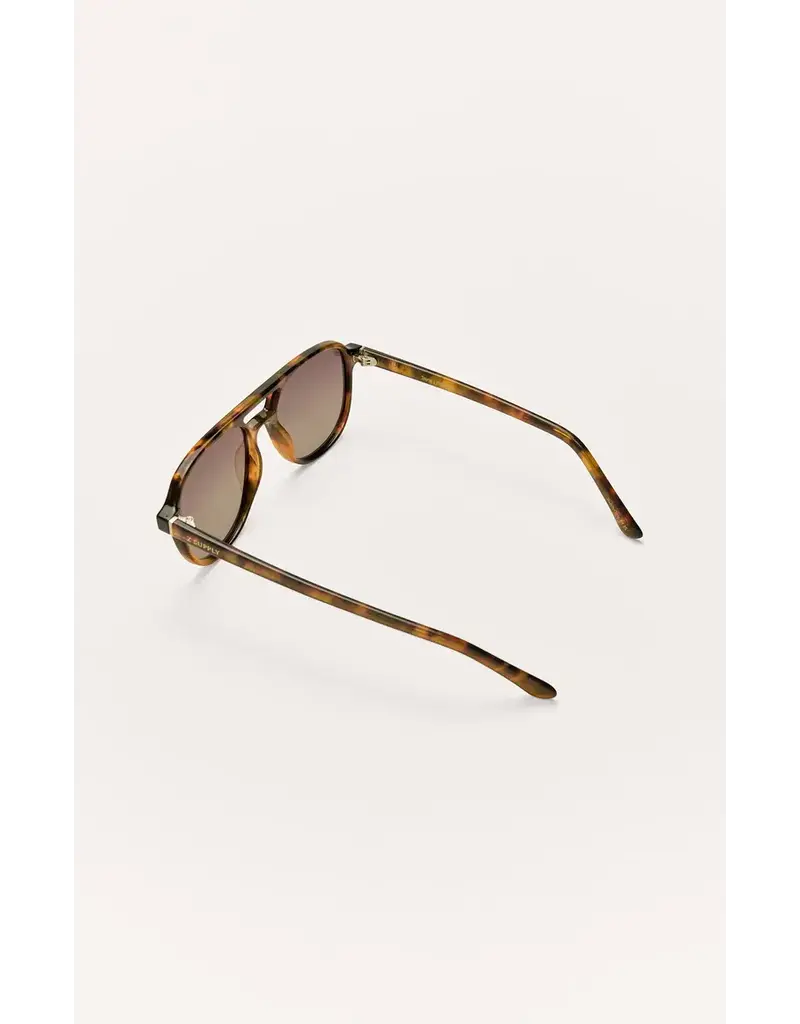 Z Supply Tourist Brown Tortoise-Gradient Polarized Sunglasses