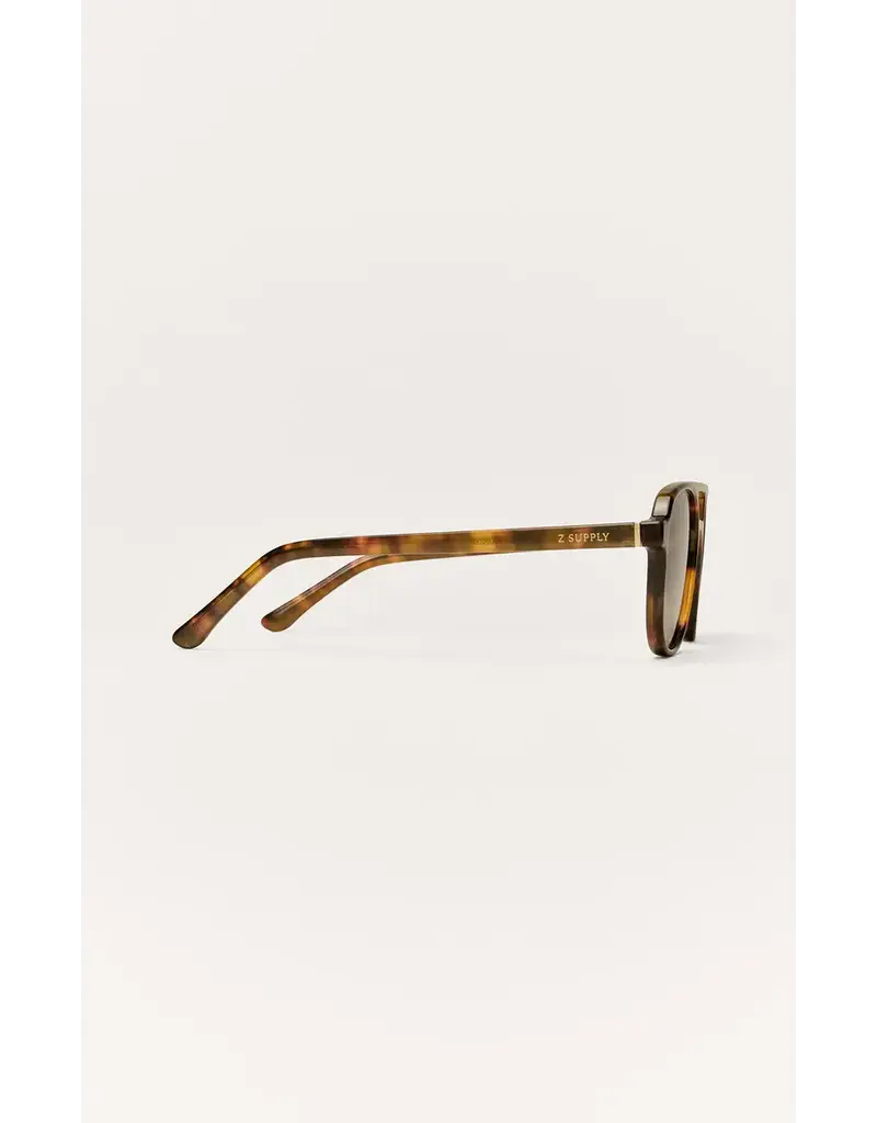 Z Supply Tourist Brown Tortoise-Gradient Polarized Sunglasses