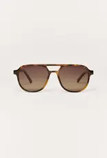 Z Supply Tourist Brown Tortoise-Gradient Polarized Sunglasses