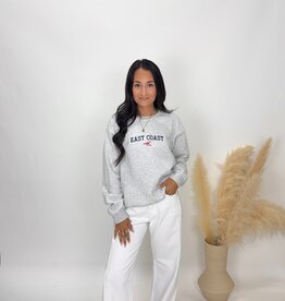 arden&gold Embroidered East Coast Crewneck