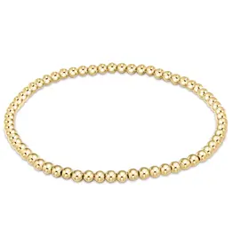 ENEWTON Classic Gold 3MM Bead Bracelet