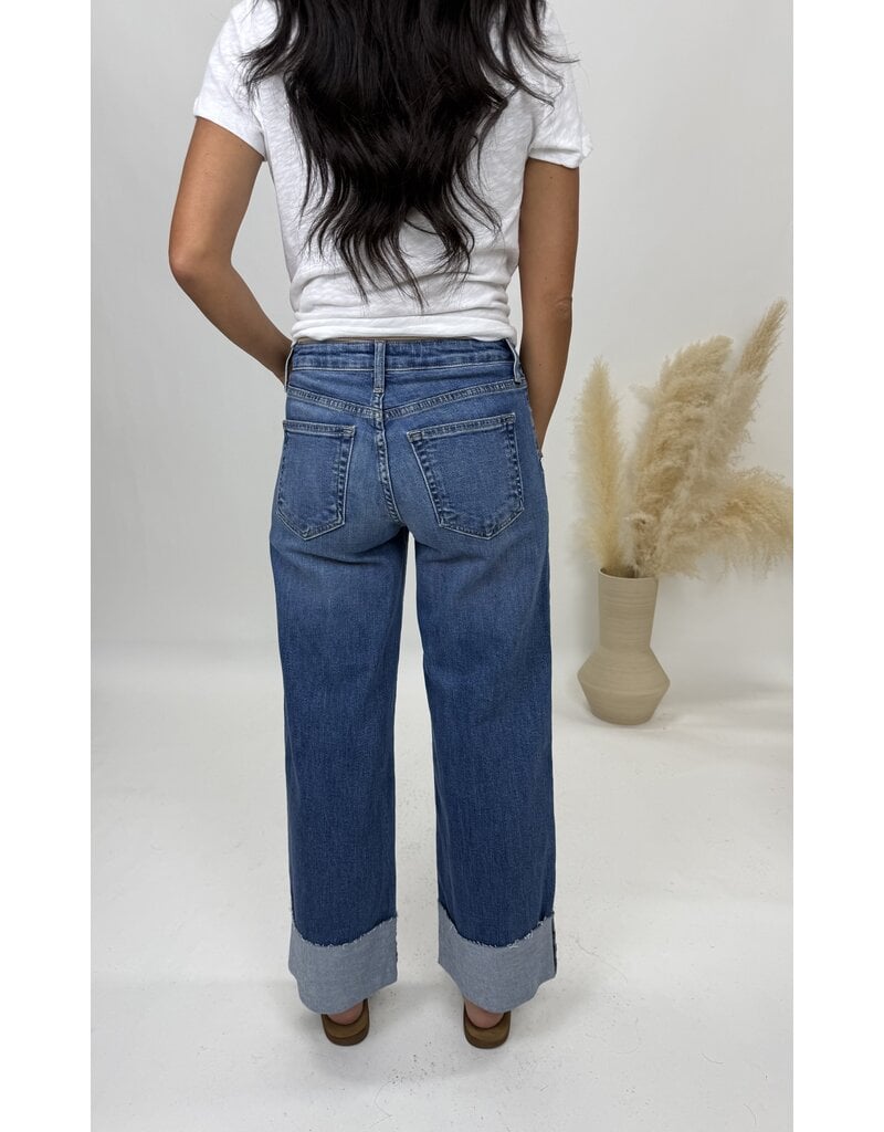 Just Black Denim Scissor Cut Wide Leg Denim