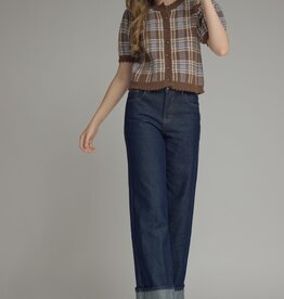 Entro Regina Plaid Top