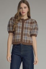 Entro Regina Plaid Top