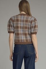 Entro Regina Plaid Top
