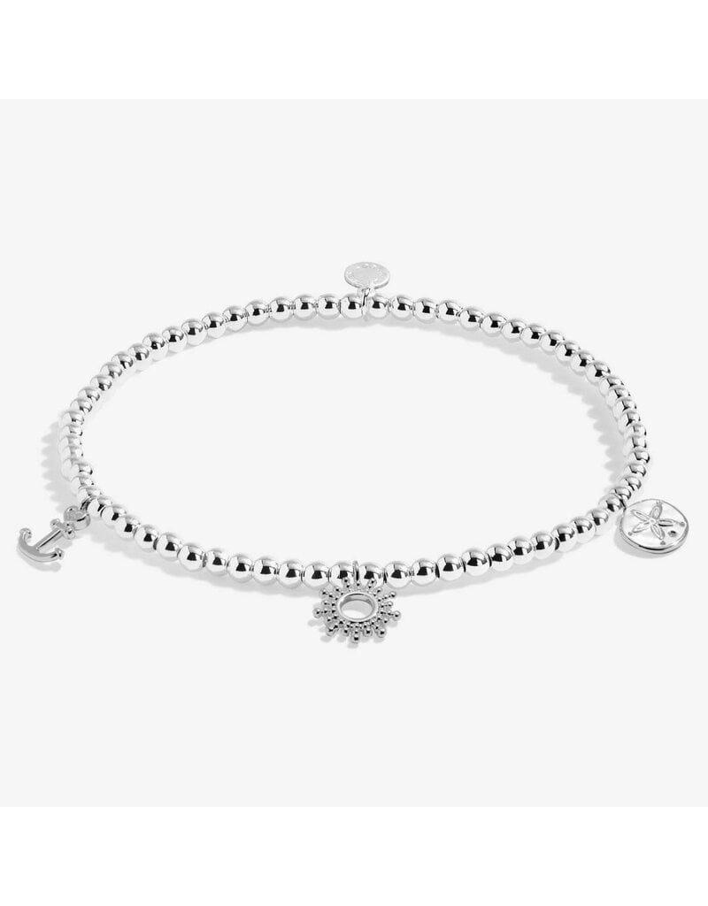 A Littles & Co. Silver Plated Anklet Ocean Charms