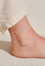 A Littles & Co. Silver Plated Anklet Ocean Charms