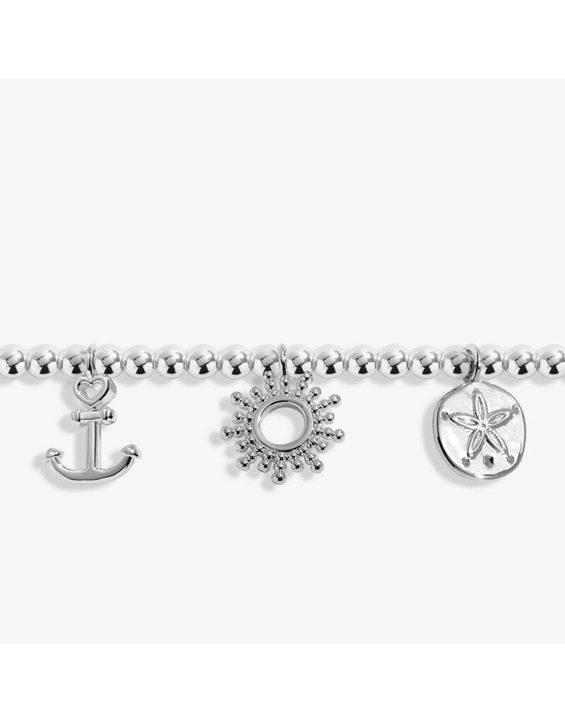 A Littles & Co. Silver Plated Anklet Ocean Charms