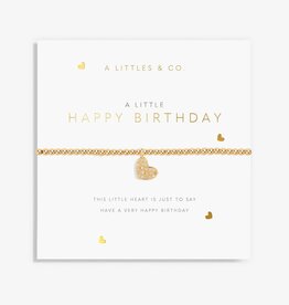 A Littles & Co. A Little Happy Birthday Gold Bracelet