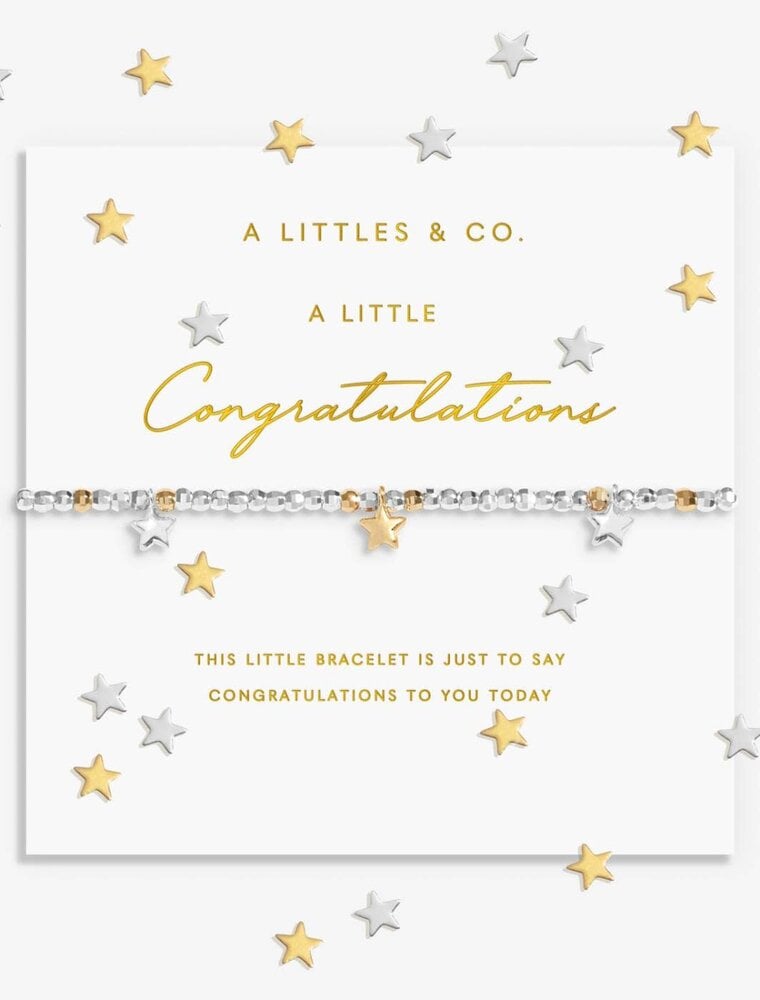 A Littles & Co. Sparkle Confetti Congratulations Bracelet