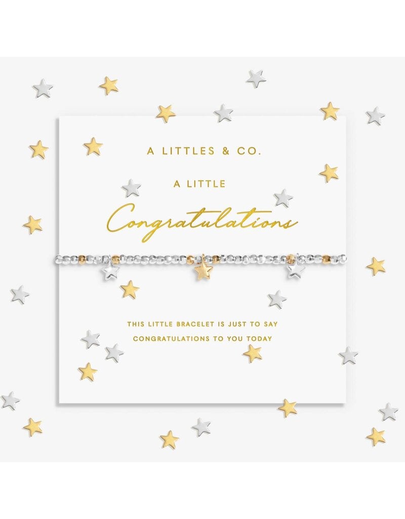 A Littles & Co. Sparkle Confetti Congratulations Bracelet