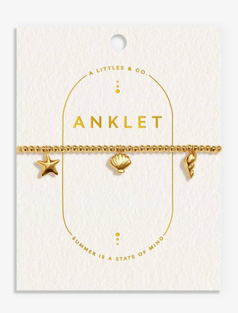 A Littles & Co. Anklet Shell Charms