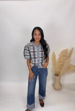 Entro Regina Plaid Top