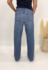 Just Black Denim Contrast Seam Wide Leg Jeans
