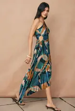 Dress Forum Palm Mirage Pleated Maxi Dress