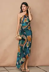 Dress Forum Palm Mirage Pleated Maxi Dress