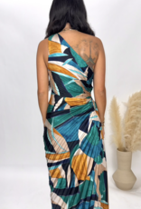 Dress Forum Palm Mirage Pleated Maxi Dress