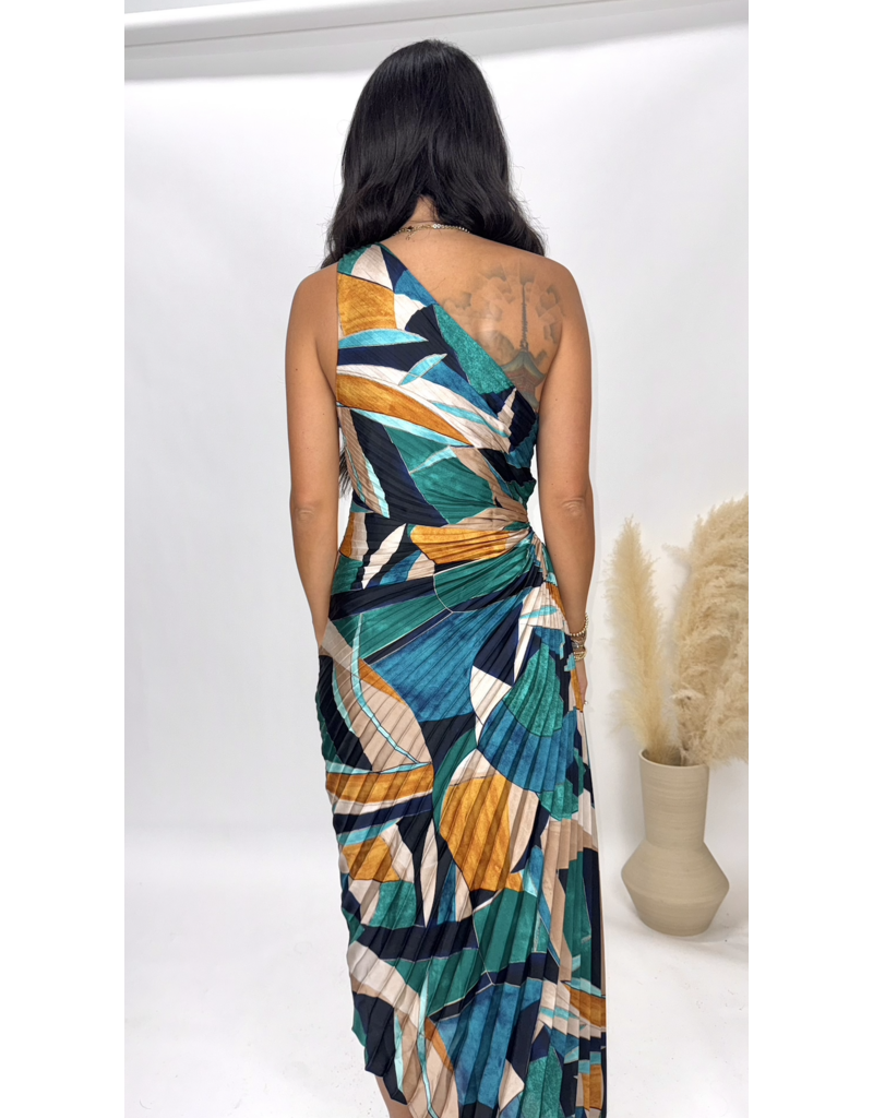 Dress Forum Palm Mirage Pleated Maxi Dress