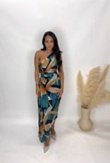 Dress Forum Palm Mirage Pleated Maxi Dress