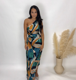 Dress Forum Palm Mirage Pleated Maxi Dress