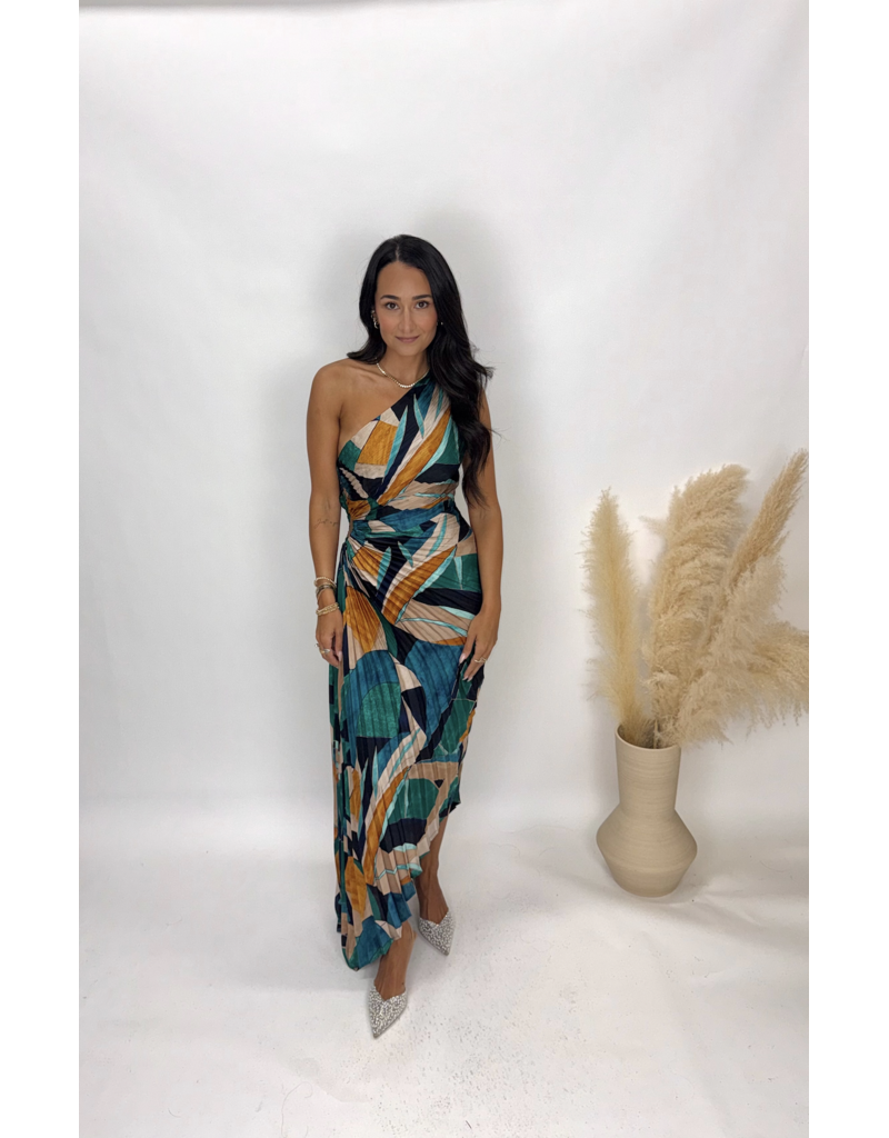 Dress Forum Palm Mirage Pleated Maxi Dress