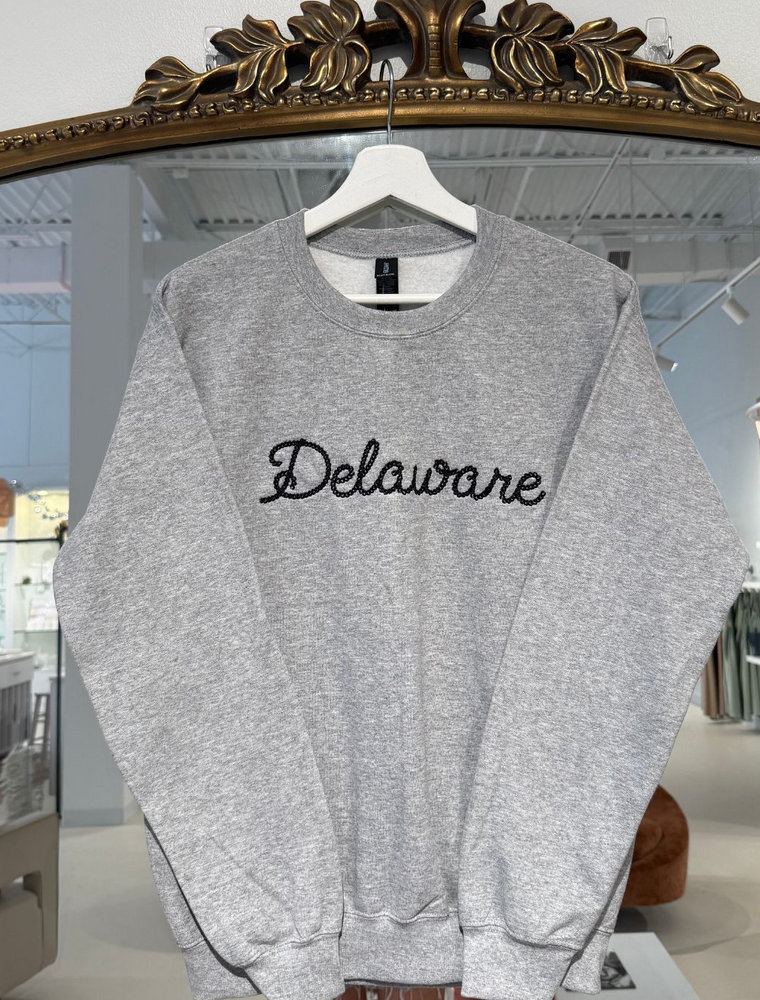 Custom Delaware Embroidered Sweatshirt
