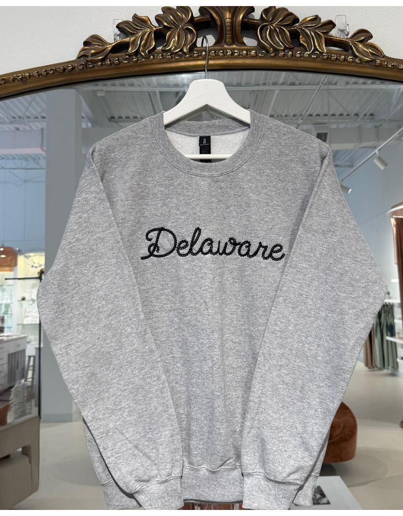 Custom Delaware Embroidered Sweatshirt