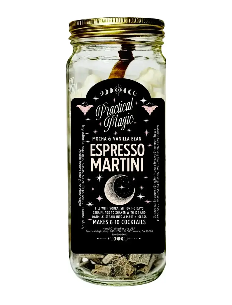 Practical Magic Apothecary & Craft Cocktails Espresso Martini Craft Cocktail Infusion Kit